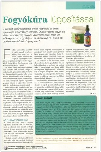 Elixr Magazin novemberi pH csoda cikk 47. oldal